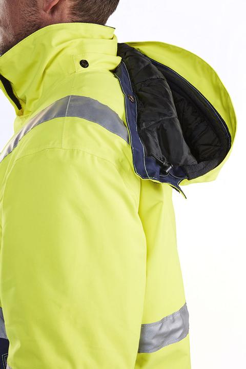 Productafbeelding Blakläder Hoge zichtbaarheid winterjack, geel / marineblauw, unisex maat: L (L)