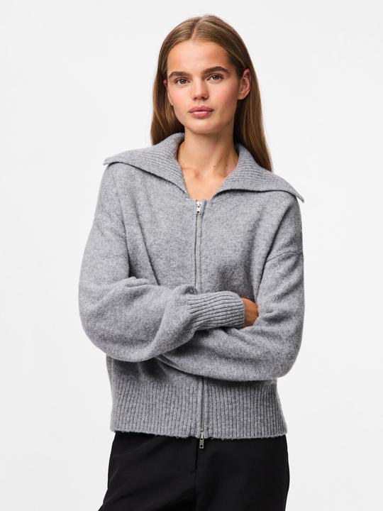 Actual product image Pieces Pcmalou Ls Zip Knit Cardigan Noos Bc (XL)