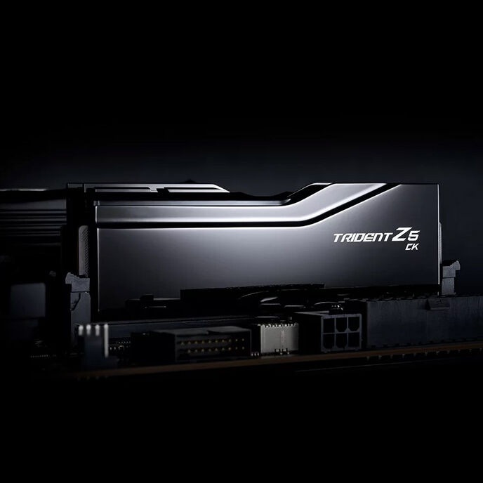 Produktbild G.Skill DDR5 48GB PC 8200 CL40 KIT (2x24GB) TR5CK CUDIMM (2 x 24GB, 8200 MHz, DDR5-RAM, CU-DIMM)