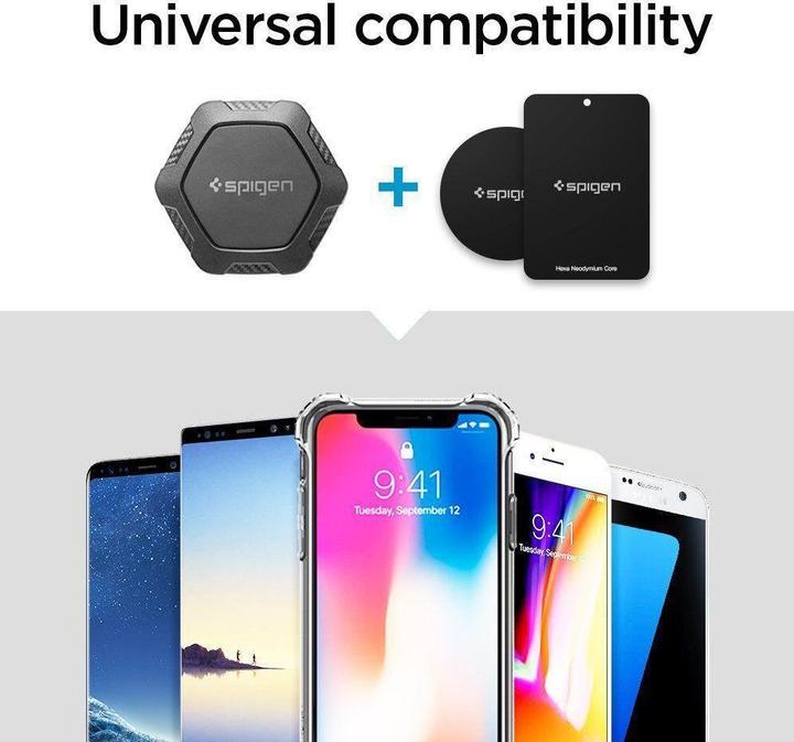 Immagine prodotto Spigen Supporto per auto per ingresso CD QS24 magnetico - nero