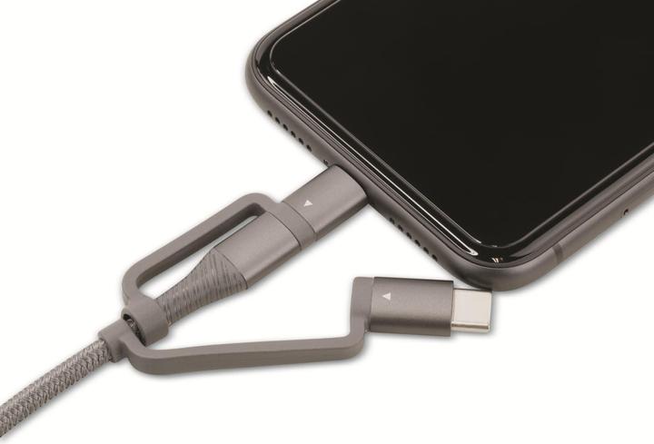 Actual product image Ansmann Data/charging cable USB 3in1 120cm (1.20 m, USB 2.0)