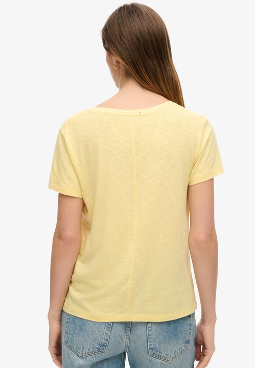 Produktbild Superdry Strukturiertes T-Shirt mit V-Ausschnitt und Stickerei (XXL)