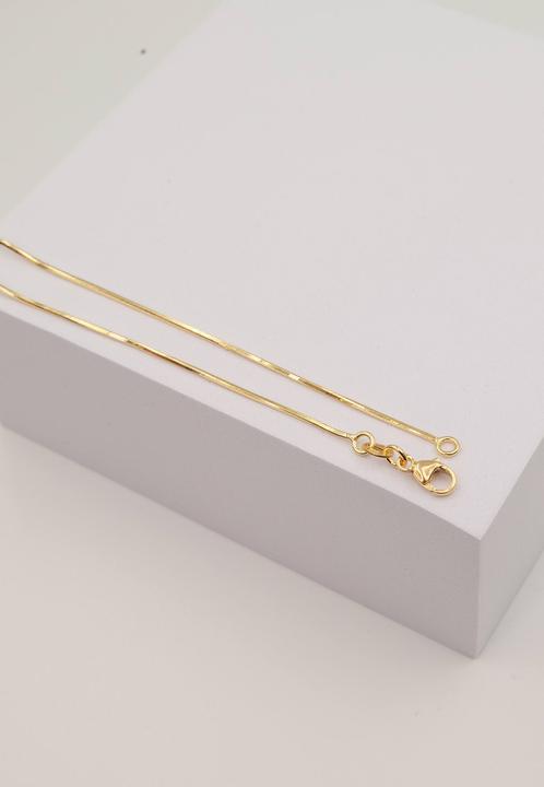 Image du produit Muau Collier serpent or jaune 750, 1mm, 40cm (Or jaune, 40 cm)