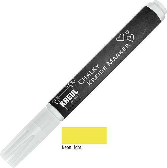 Image du produit Kreul Marqueur craie Chalky, Medium, Neon Light (Lumière au néon, 4 mm, 1 x)