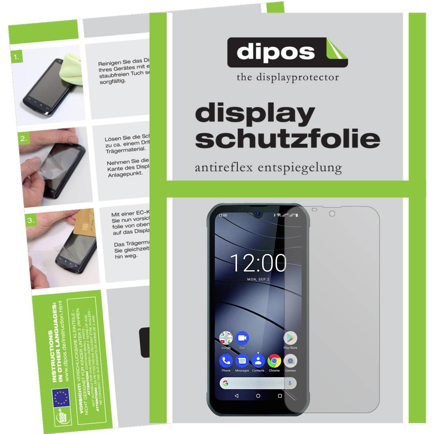 Dipos Displayschutzfolie Antireflex (2 Stück, Gigaset GX290 Plus), Smartphone Schutzfolie, Transparent
