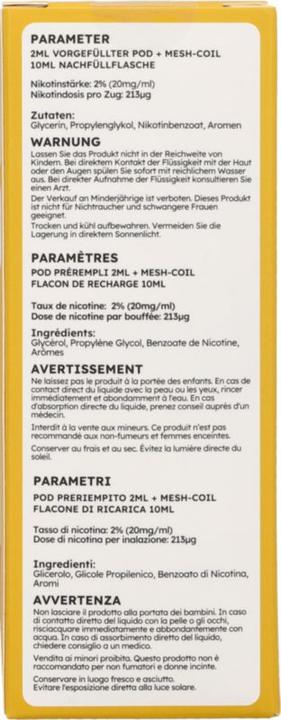 Valeurs nutritives et ingrédients SKE Crystal CL 6000 Refill Kit - Lemon & Lime (Citron vert, Pastèque)