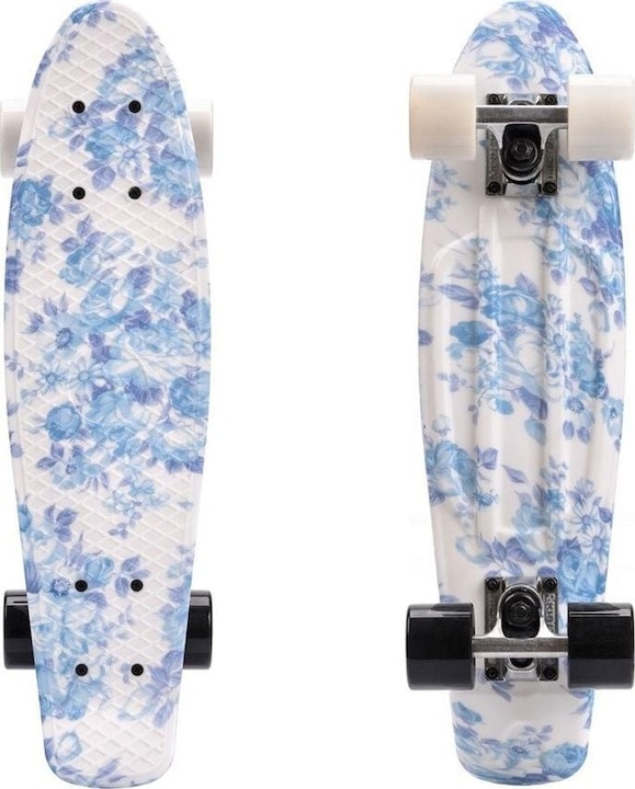 Produktbild Ty Skateboard Multibord Flowers, 56 cm, weiss (22.05")