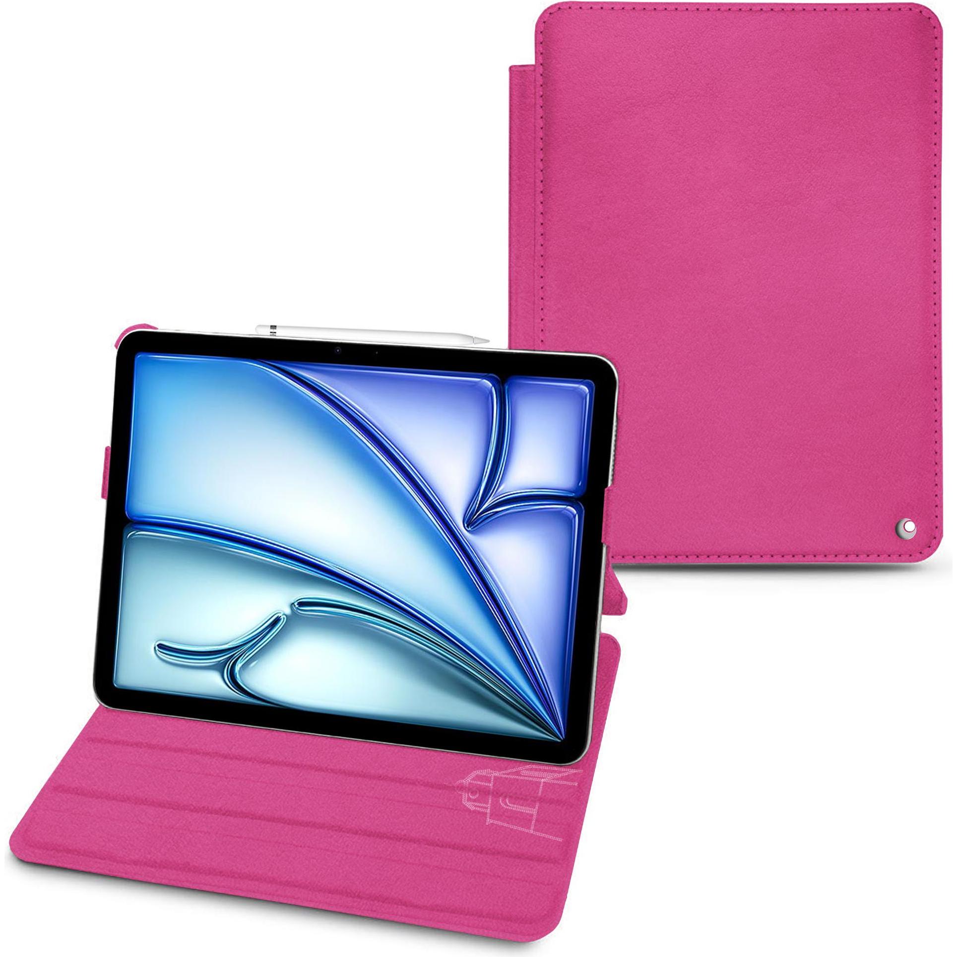 Thumbnail - Noreve Lederschutzhülle horizontal (iPad Air 2022 (5. Gen), iPad Air 2020 (4. Gen)), Tablet Hülle, Rosa