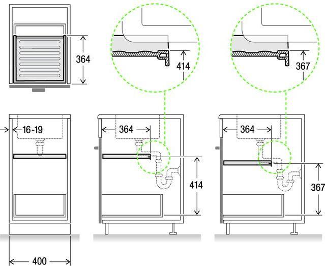 Image du produit Müllex Tiroir Basic X-LINE 55/60