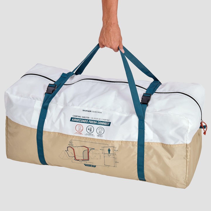 Immagine prodotto Quechua Base Connect Airsecond Fresh (Tenda gonfiabile, 13.02 kg, 6 persone)