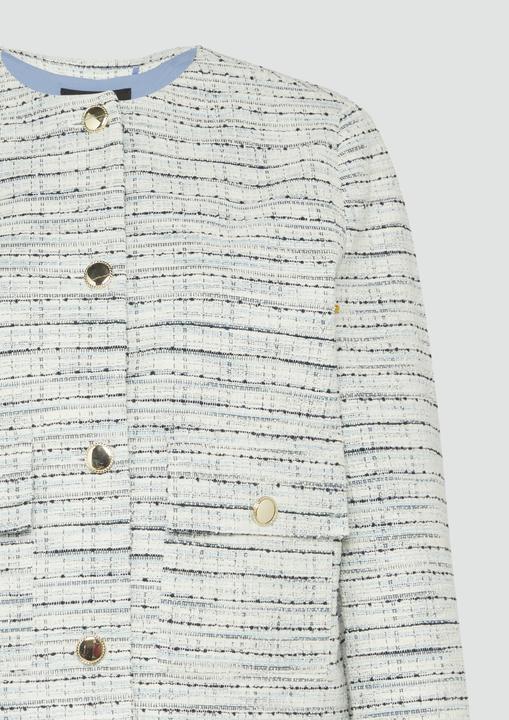 Immagine prodotto S.Oliver Indoor-Blazer Gefütterte Bouclé-Jacke mit Zierknöpfen (48)