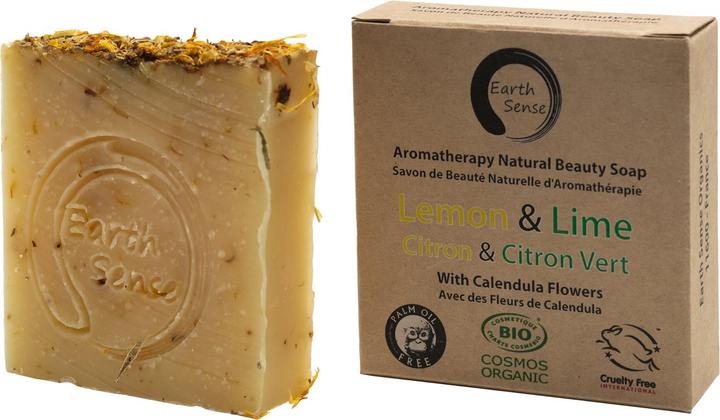 Natura Punto Savon solide bio sans huile de palme, min. 72% d'huiles pressées à froid, Lemon et Lime (Savon dur)