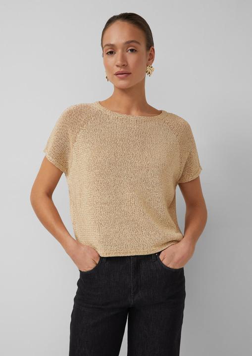 Produktbild s.Oliver Strickpullover Ärmelloser Strickpullover im Relaxed Fit mit U-Boot-Ausschnitt (L)