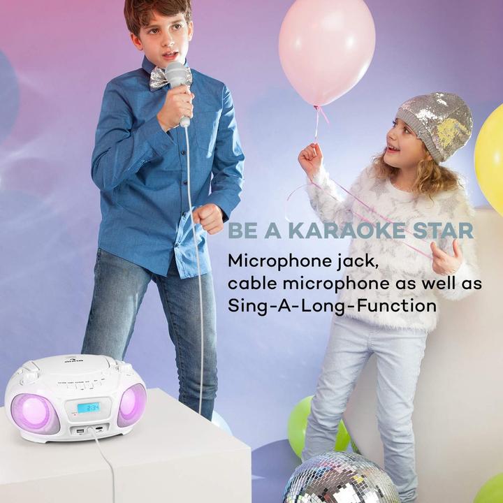 Produktbild Auna CD Player, 2 x 1,5 W Lautsprecher Weiss