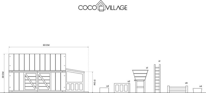 Produktbild Coco Village Farmhaus Und Zubehör Set Aus