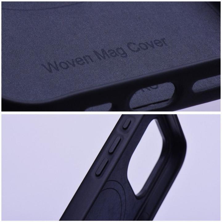 Actual product image OEM Back panel cover WOVEN MAG COVER case compatible with MagSafe for IPHONE 13 Pro black (Apple iPhone 13 Pro)