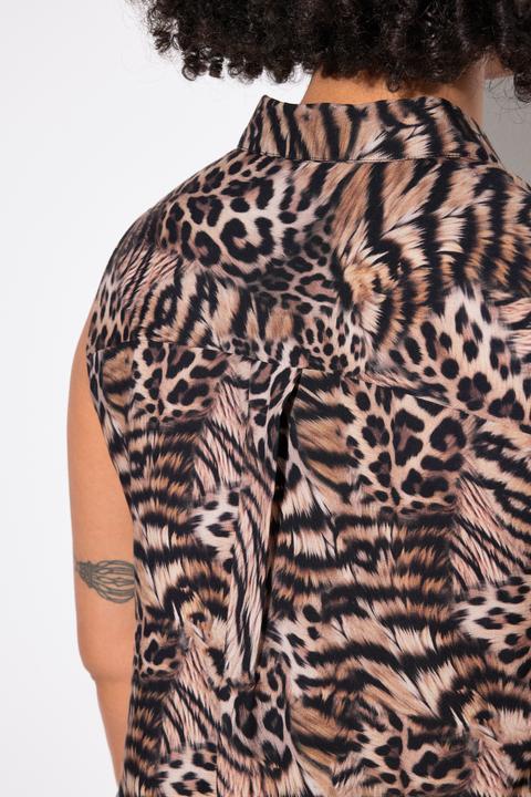 Immagine prodotto Angel of Style Bluse, ärmellose A-Linie, Animalmuster (50)