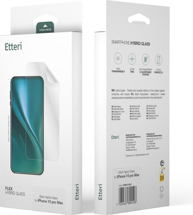 Actual product image Etteri hybrid glass for Samsung Galaxy S25 Plus (Samsung Galaxy S25)