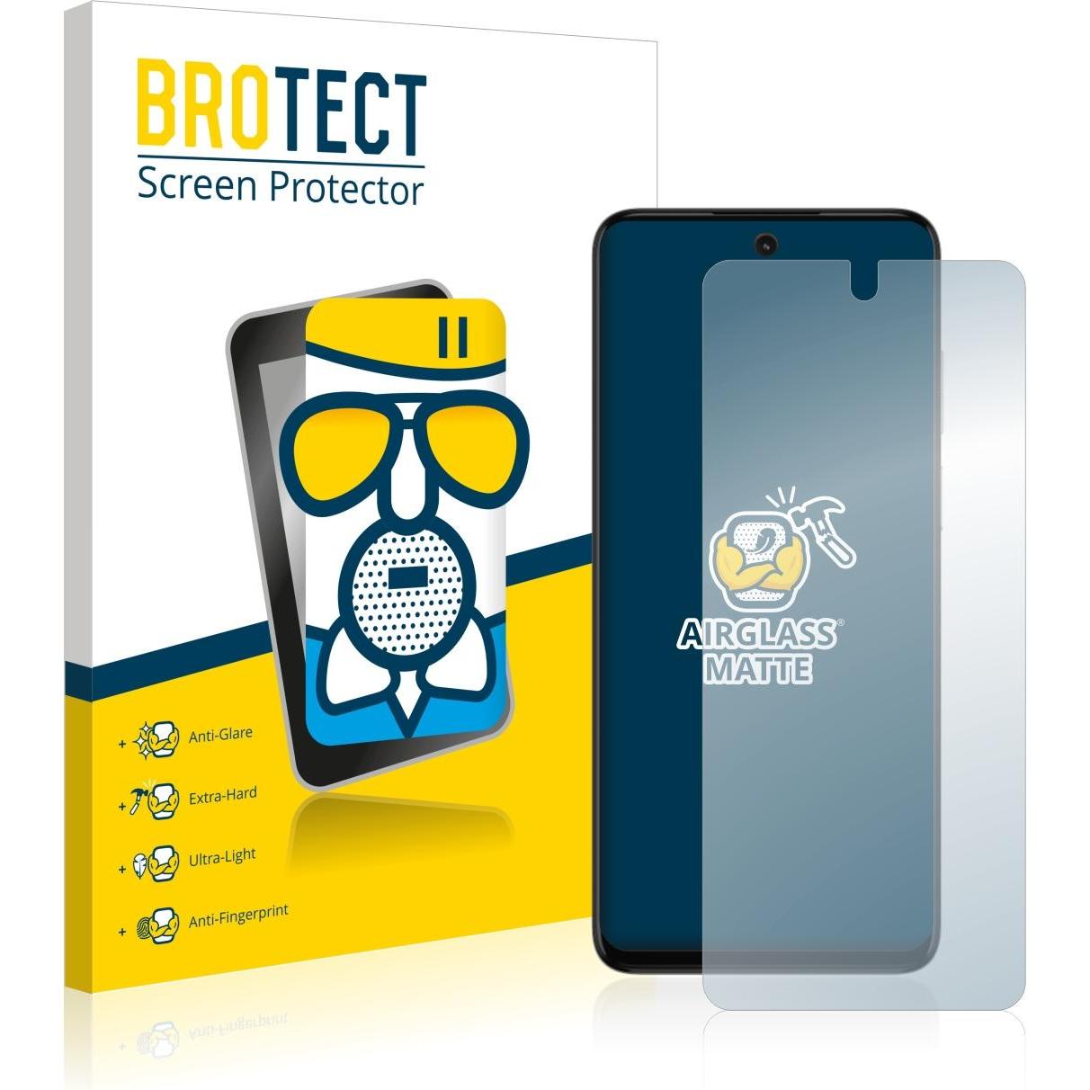 BROTECT AirGlass Panzerglasfolie Matt (1 Stück, Motorola Moto G32), Smartphone Schutzfolie, Grau