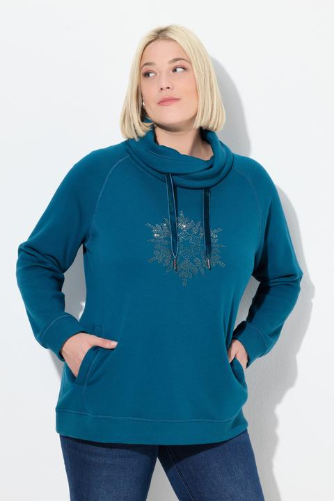 Produktbild Ulla Popken Sweatshirt, Schneeflocke, Stehkragen, Langarm (42)