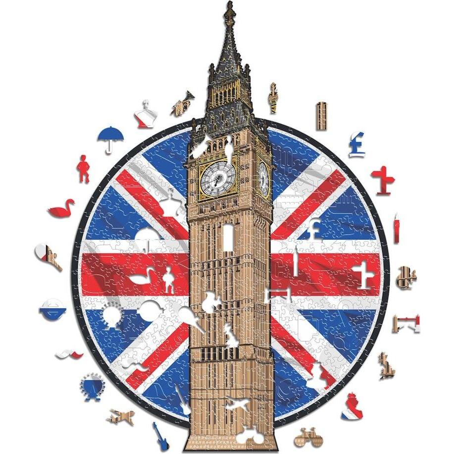 Iconic Big Ben - Monument Holz Puzzle Grösse S (150 Teile) (150 Teile)