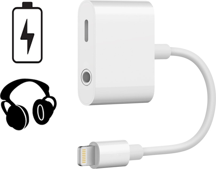 SIGN Adattatore da Lightning a 3,5 mm per suono e ricarica (Lightning, Jack da 3.5mm)