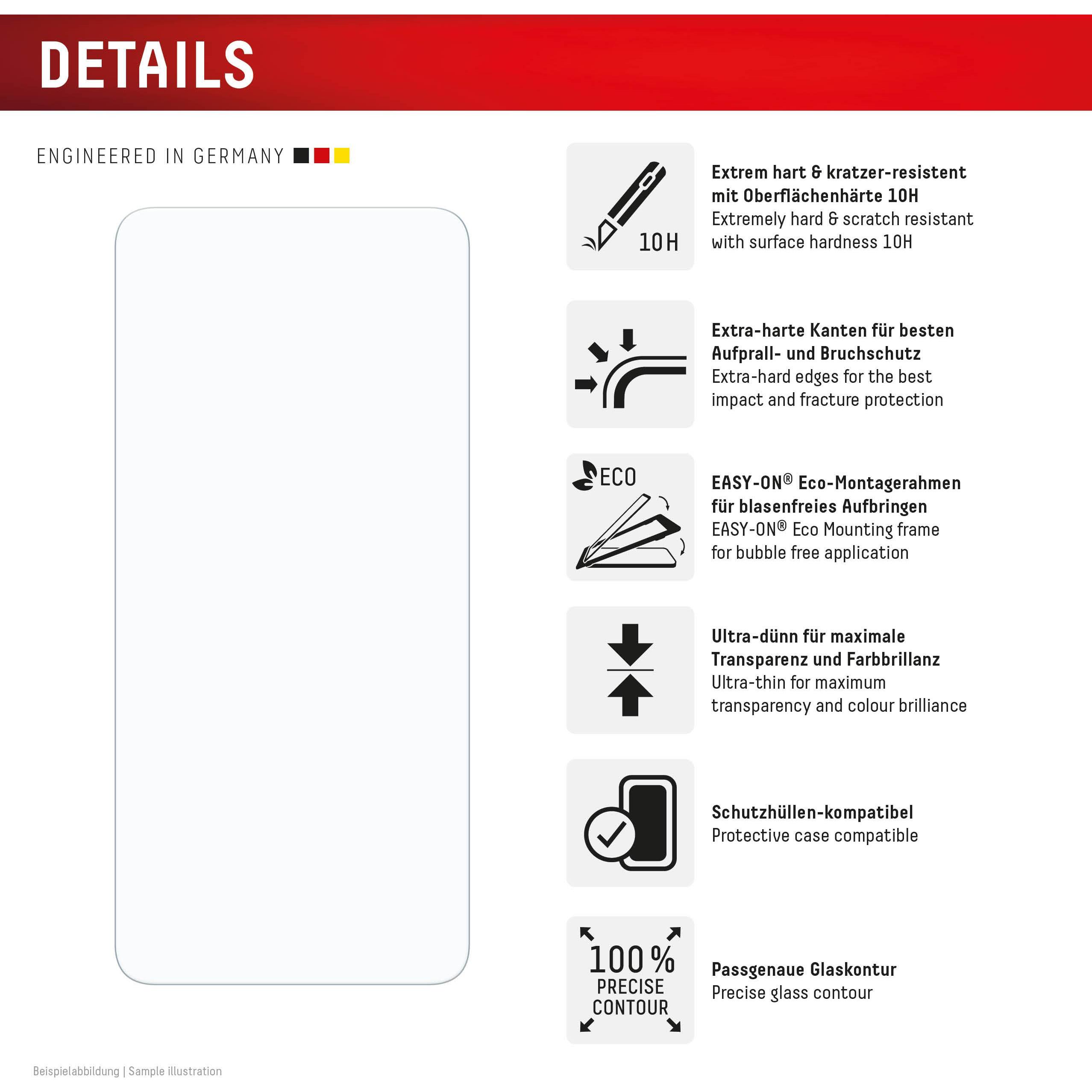 Thumbnail - Displex Real Glass, 2D Panzerglas (1 Stück, Xiaomi 14T Pro, Xiaomi 14T), Smartphone Schutzfolie, Transparent
