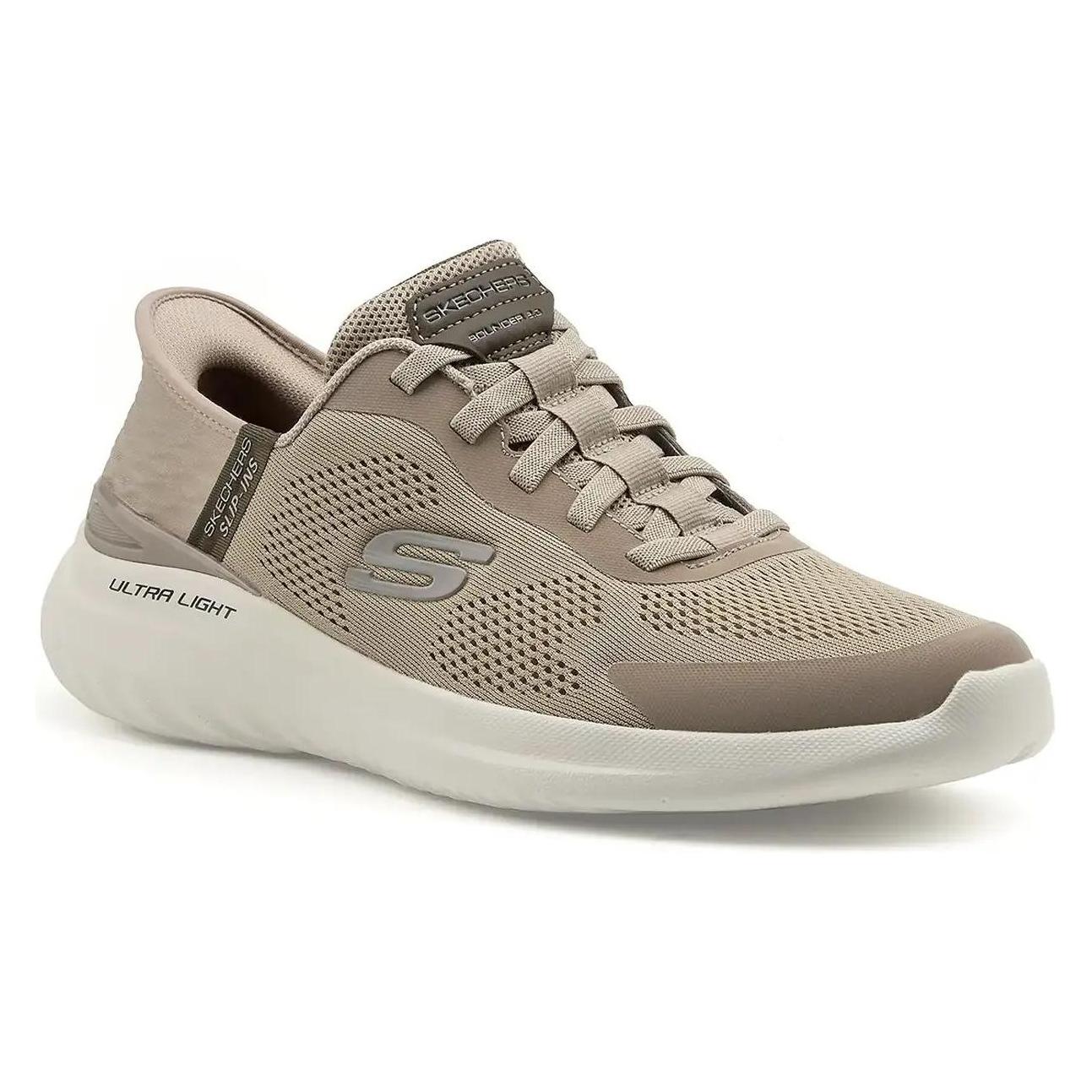 Skechers, Mannen, Sneakers, Slip-ins, Bounder 2.0 - Emerged Grey, Grijs, (43)
