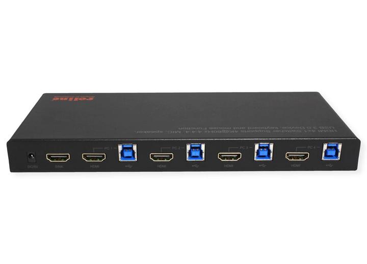Actual product image Roline KVM Switch 4fach, USB + HDMI 4K60