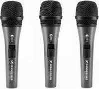 Actual product image Sennheiser 3-PACK e835-S, stage/performance microphone