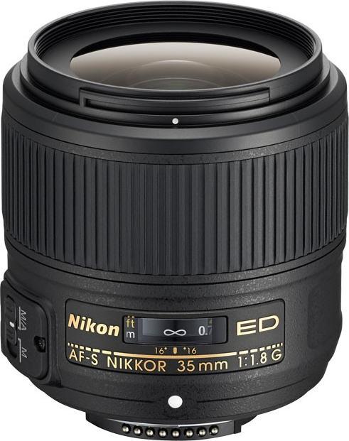Nikon AF-S Nikkor 35mm f/1.8G ED (Nikon F, Plein format)