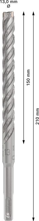 Productafbeelding Bosch Professional Zubehör PRO SDS plus-5X hamerboor, 13 x 150 x 210 mm (13, 13 mm)