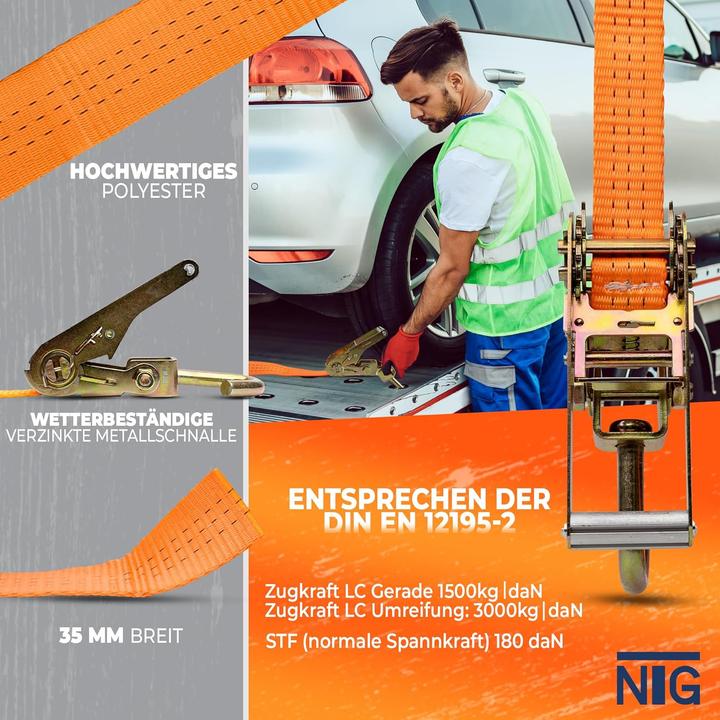 Produktbild NTG Spanngurte für Auto-Transport