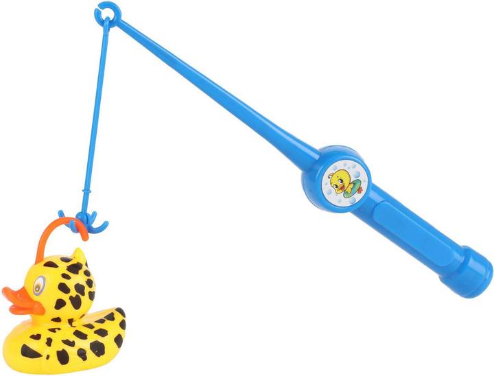 Actual product image Toi-Toys Fishing game with ducks fishing rod 35 cm, net, 3 ducks with magnet, from 3 years