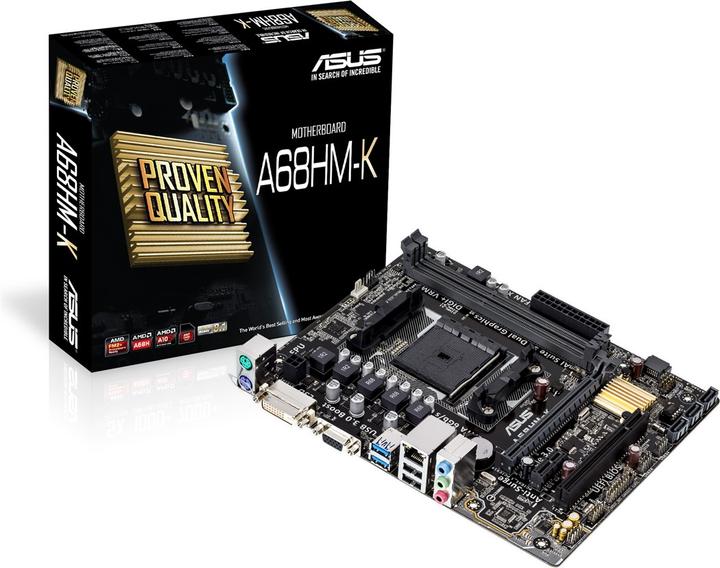 Immagine prodotto ASUS A68HM-K FM2+ A68H MATX (FM2+, AMD A68, mATX)