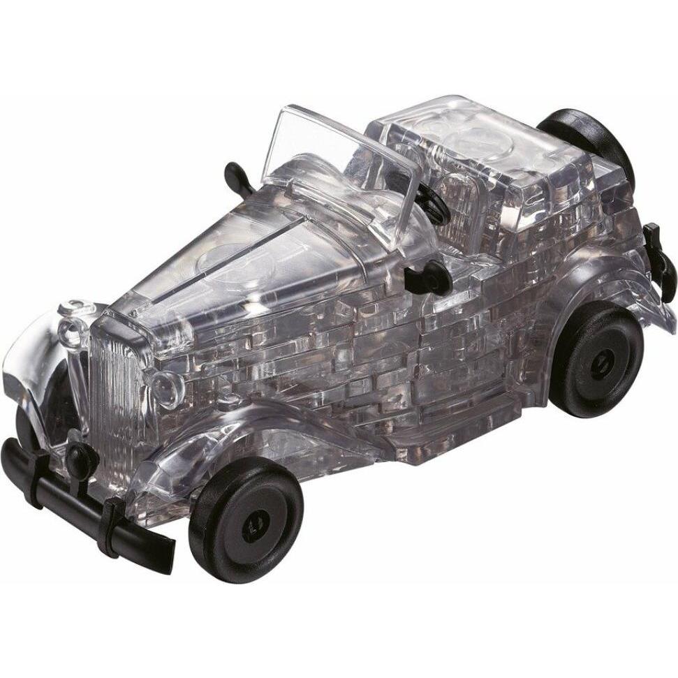 HCM Kinzel HCM59134 - Crystal Puzzle: 3D Oldtimer - Schwarz, 53 Teile (DE, EN), ab 14 Jahren (53 Teile)