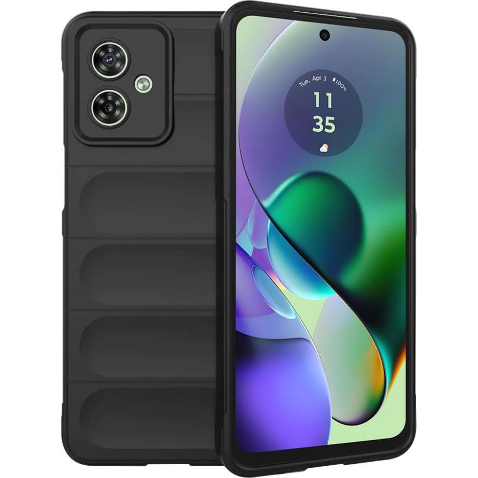 Techsuit - Magic Shield - Motorola Moto G54 - Black (Motorola Moto G54), Cover smartphone, Nero