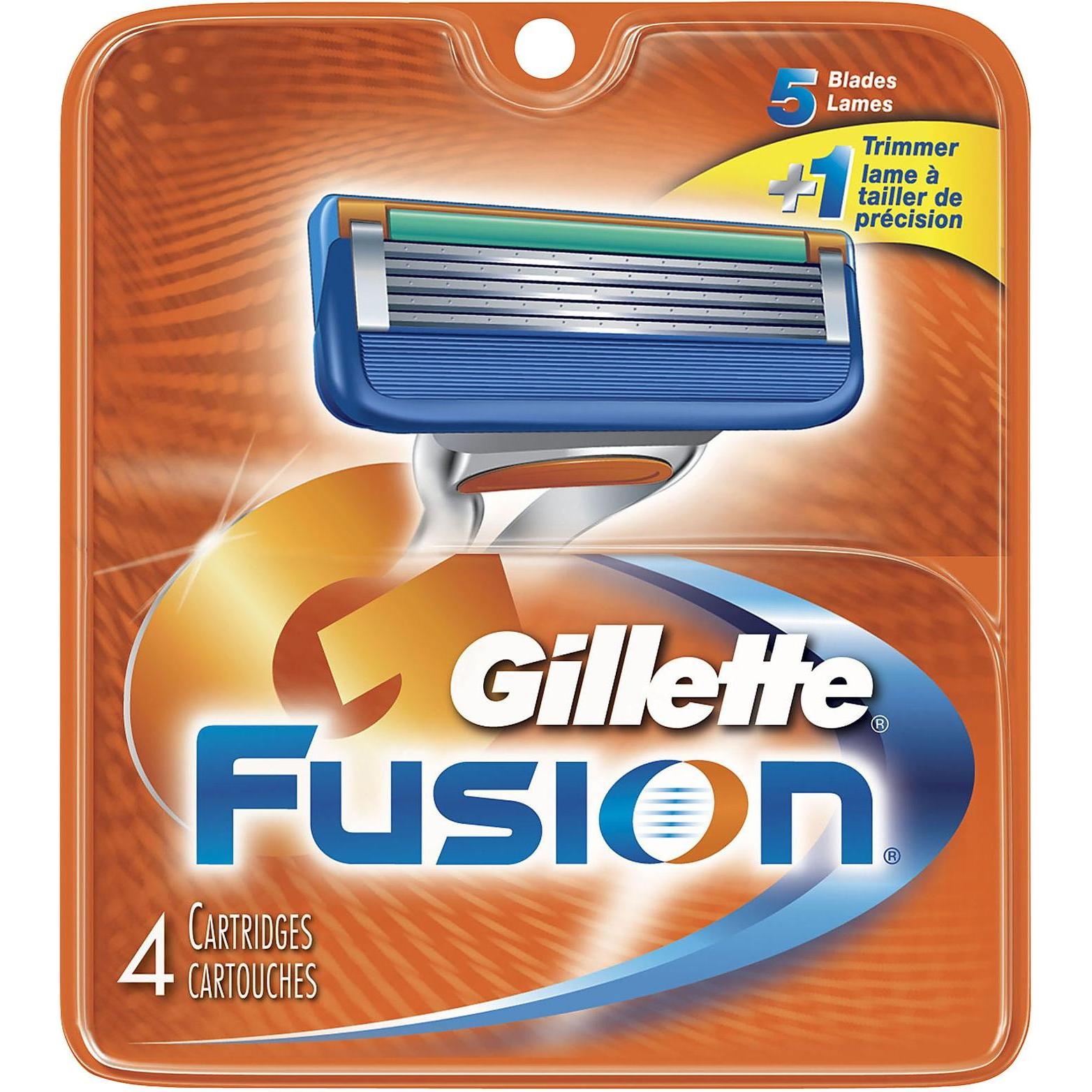 Gillette, Rasierklingen, Fusion (4 x)