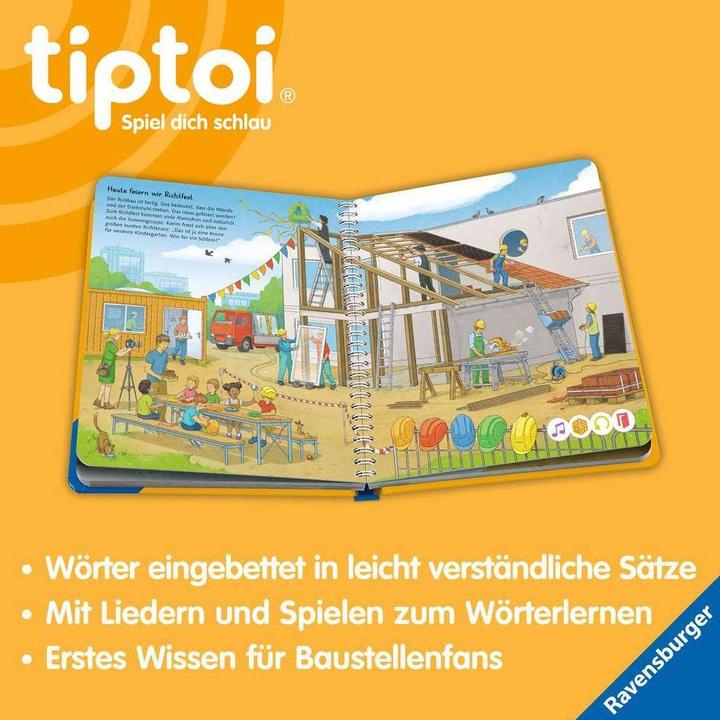 tiptoi Mein Wörter-Bilderbuch - Baustelle (Allemand, Sandra Grimm, Stefan Richter, 2023)