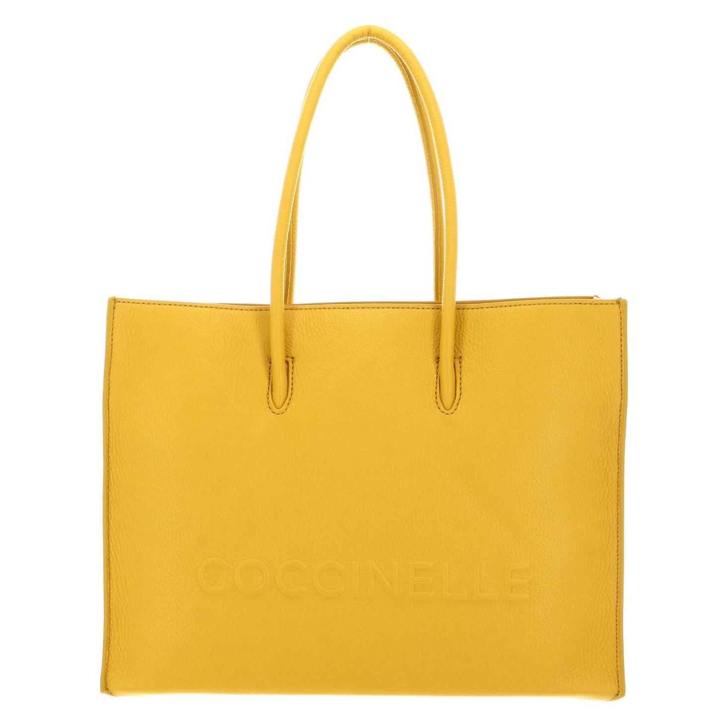 Coccinelle, Damen, Handtasche, Myrtha Maxi Log Handbag Grained Leather