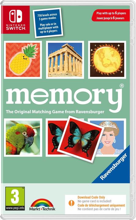 Produktbild Mindscape RAVENSBURGER: MEMORY (Code In A Box) (Switch, Switch Lite, Switch OLED)