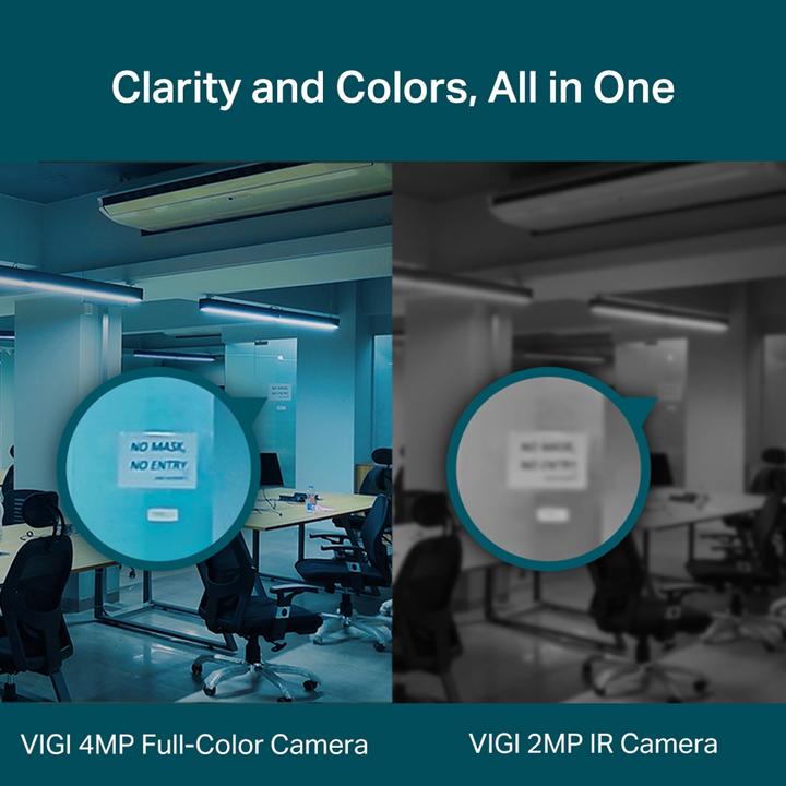 Actual product image TP-Link 4MP Full-Colour Turret Network CameraSPEC (2560 x 1440 Pixels)