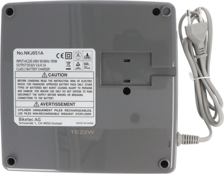 Produktbild Panasonic Schnell-Ladegerät passend für Flyer T8 Deluxe (E-Bike Ladegerät)