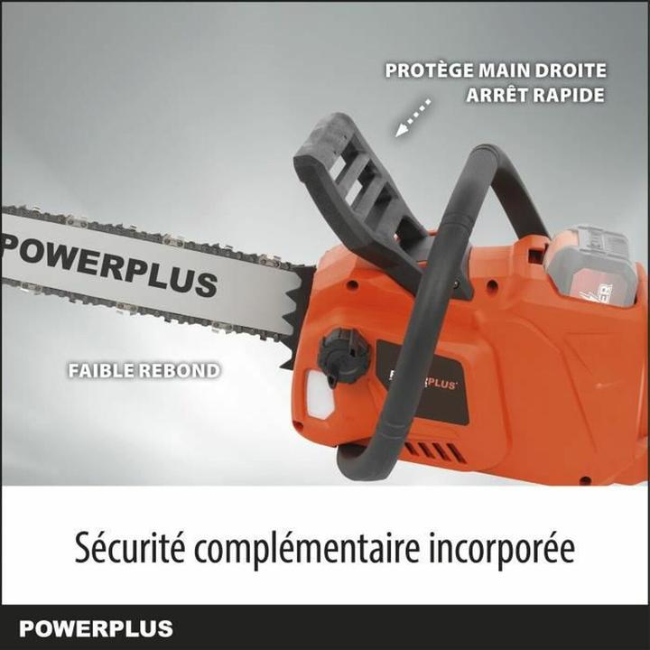 Actual product image Powerplus Dual Power Chainsaw brushless 40V 350mm - excl. battery and charger - 1 Acc. (Battery chain saw)