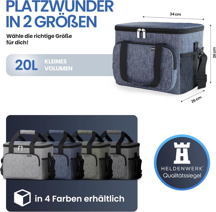 Actual product image Heldenwerk Foldable cooler bag (20 l)