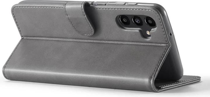Produktbild LC.Imeeke Galaxy A55 - Leder Etui Hülle grau (Samsung Galaxy A55)