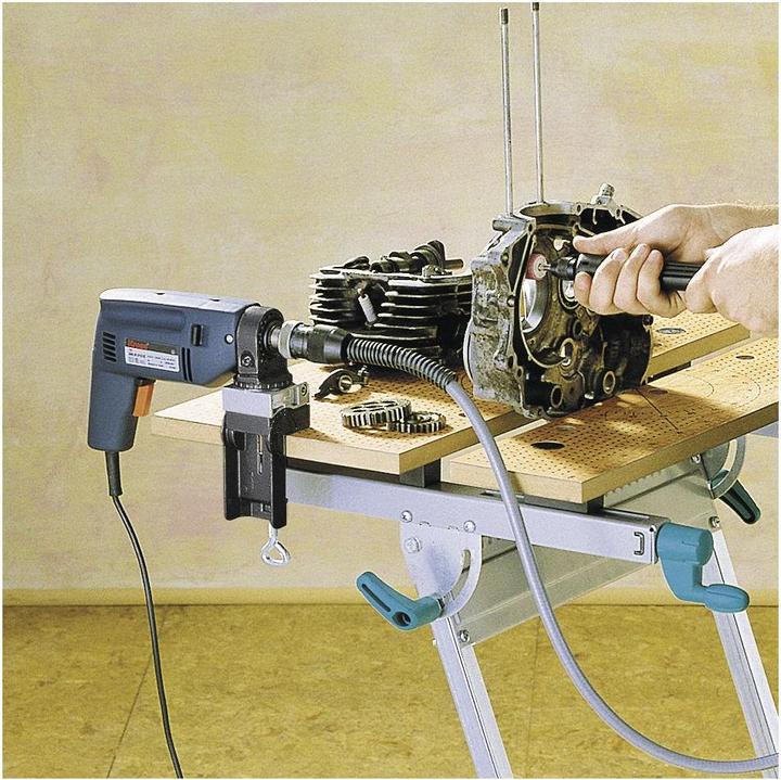 Actual product image wolfcraft Universal Drill Clamp, Die-Cast Aluminium, Swivelling