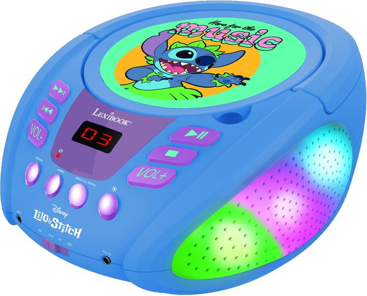 Actual product image Lexibook Stitch Bluetooth® CD Player with Lights (RCD109D)