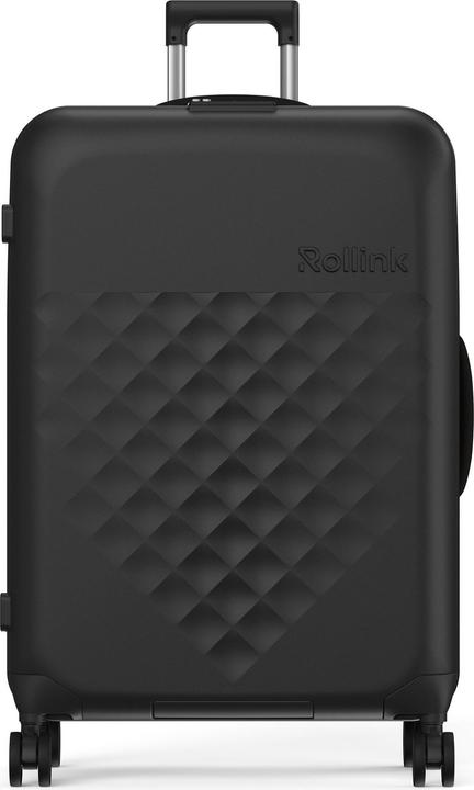 Actual product image Rollink Harde suitcase / trolley / travel case - Vega 360 - 76 cm - Zwart (105 l, L (90 - 115l))