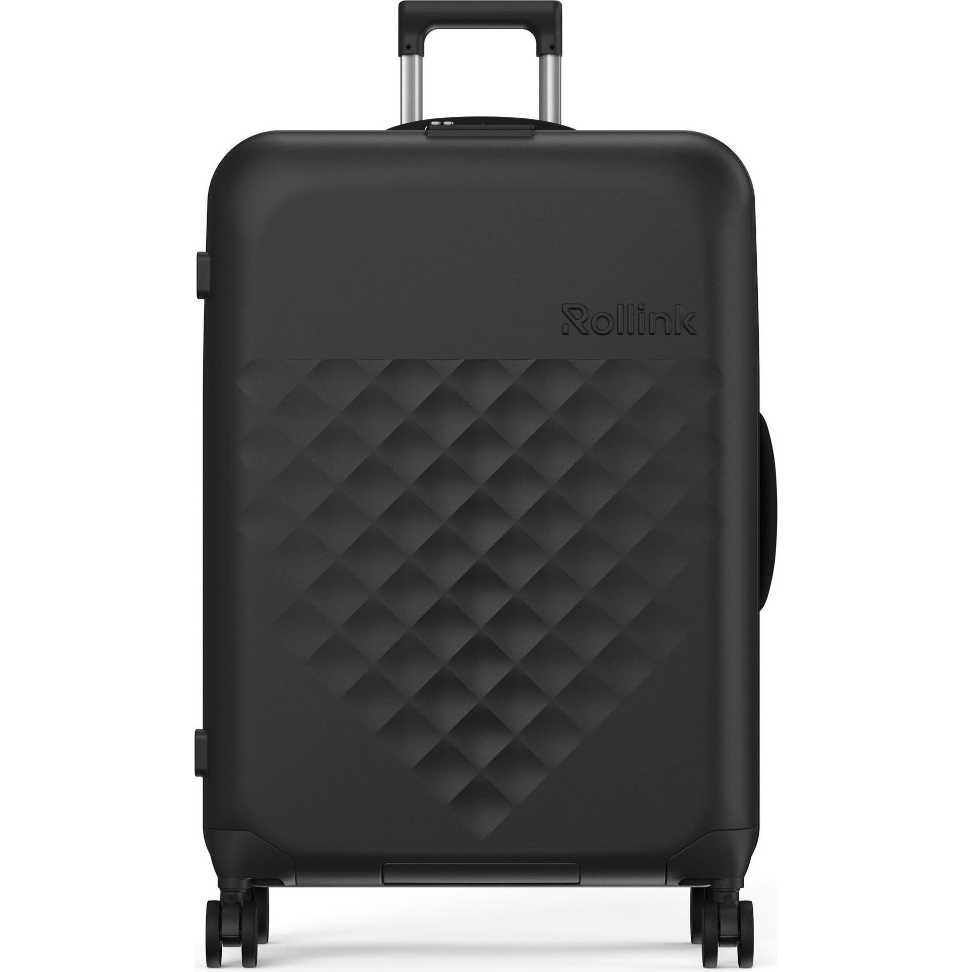 Rollink, Koffer, Harde koffer / Trolley / Reiskoffer - Vega 360 - 76 cm - Zwart, Schwarz, (105 l, L (90 - 115l))